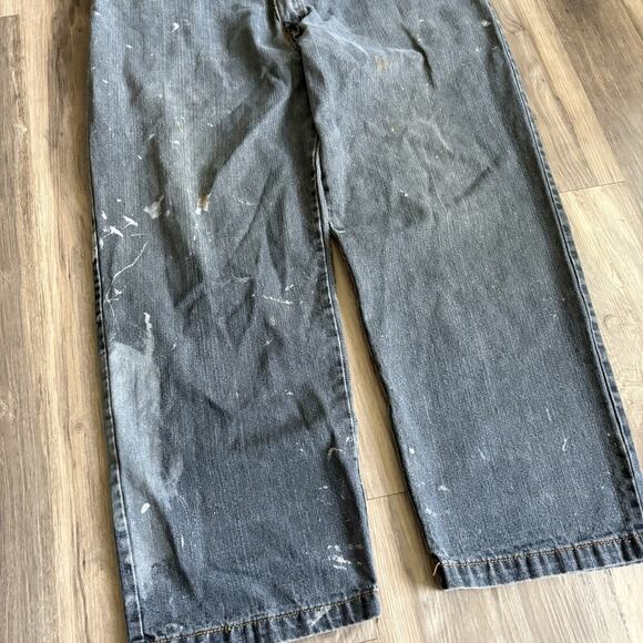 Vintage Y2K Joker Brand Jeans Men’s 36x30 Gray Wash Denim Baggy Embroidered Worn - Picture 4 of 5